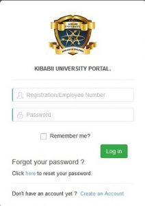 Kibabii University Student Portal