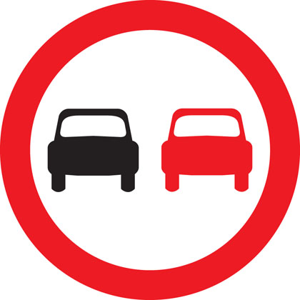 No overtaking