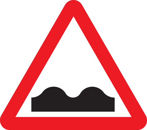 Uneven road surface