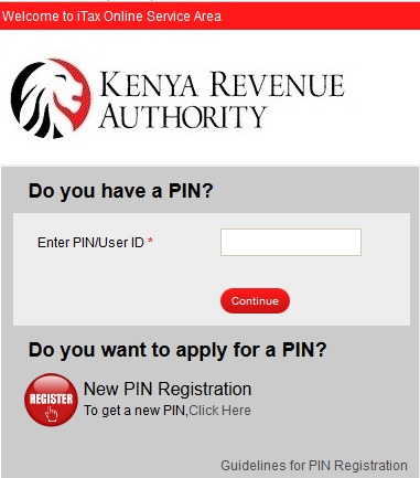 How to login to KRA iTax