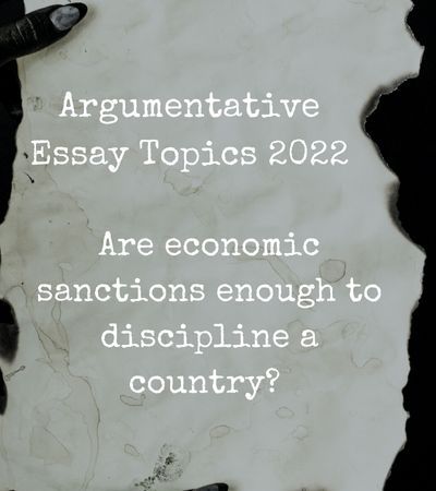 political argumentative essay topics