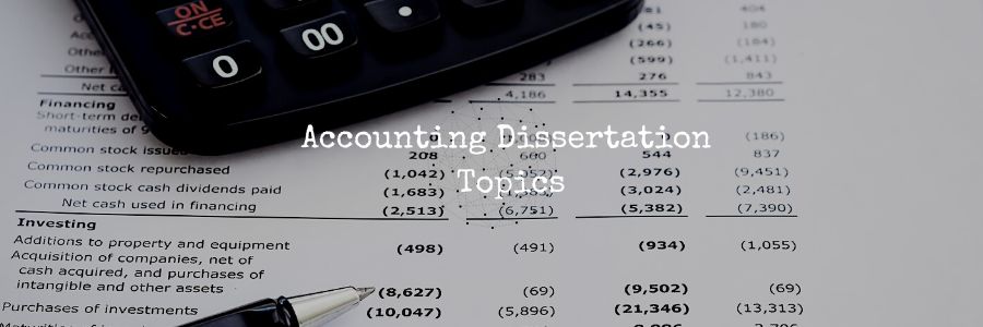 Accounting Dissertation Topics