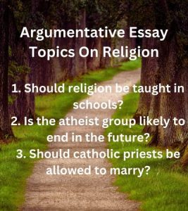 religion argumentative essay topics