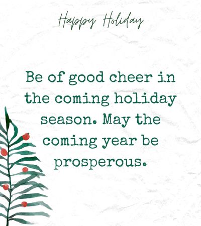 Business Holiday Card Messages