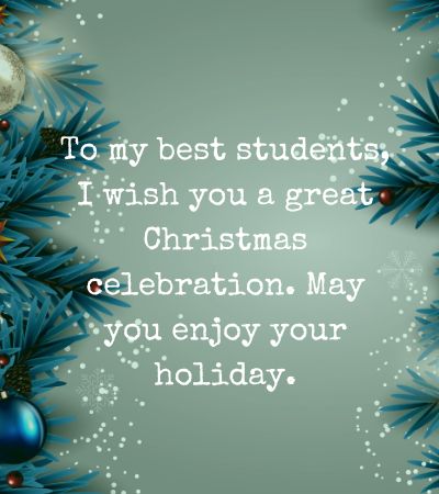 Christmas Wishes for Students