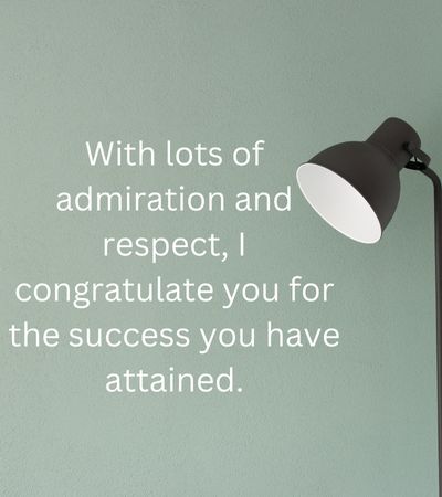 Congratulations Messages for Achievement to Boss