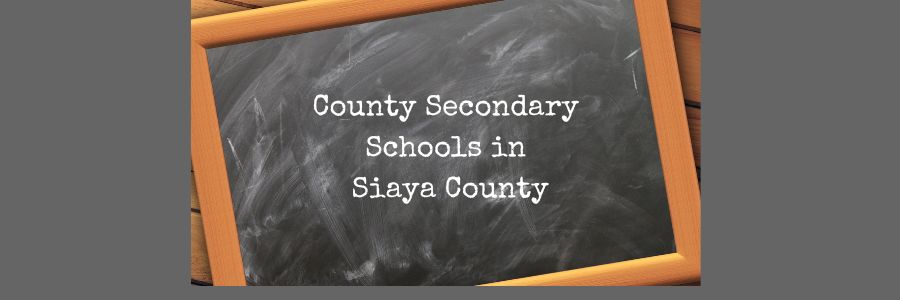 County Secondary Schools in Siaya County