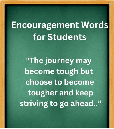 Encouragement Words for Students