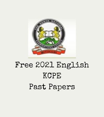 Free KCPE English Past papers pdf