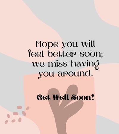 Get Well Soon Messages for Students