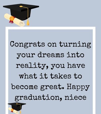 Graduation Messages for Niece