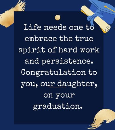 Graduation Quotes from Parents to Daughter