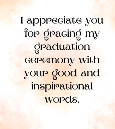 Graduation Thank You Note