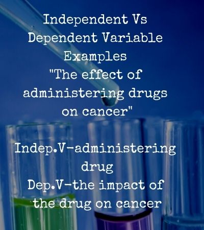 Independent Vs Dependent Variable Examples 