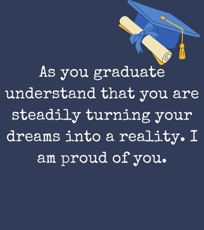 Inspirational Message for Graduating Son