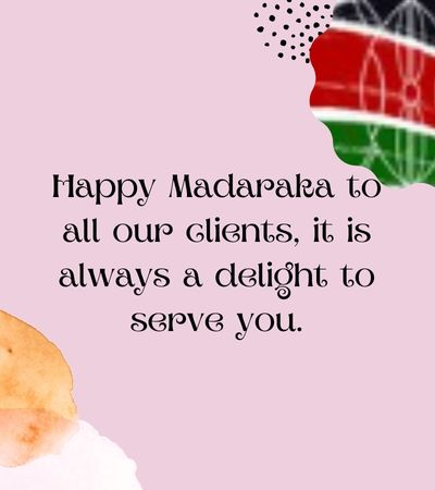 Madaraka Day Messages to Clients