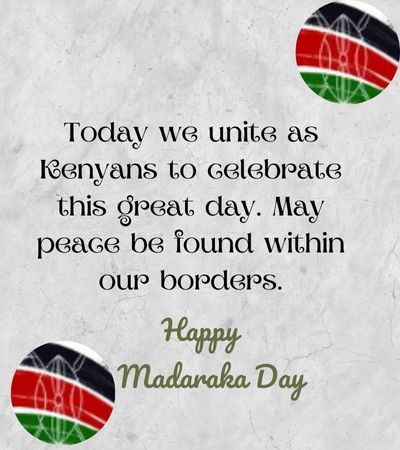 Madaraka Day Messages