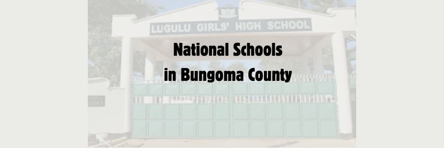 National Schools in Bungoma County