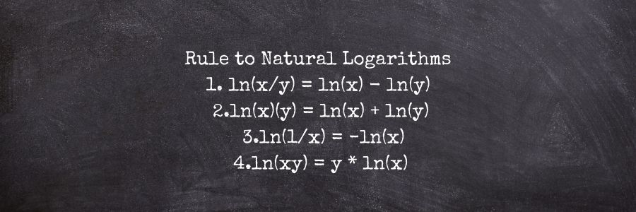 Natural Log Rules with e