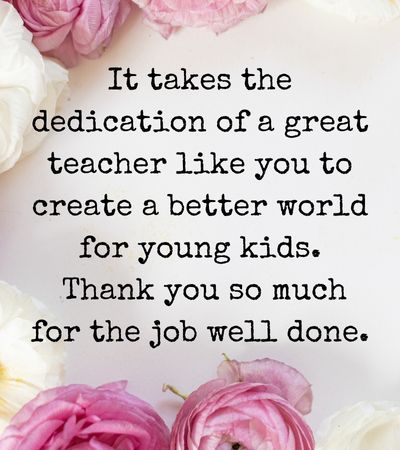 Parents Thanking Teachers