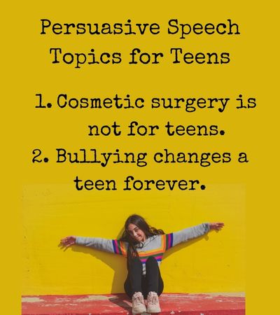 Persuasive Speech Topics for Teens