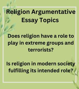 argumentative essay religion