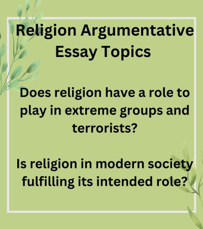 Religion Argumentative Essay Topics