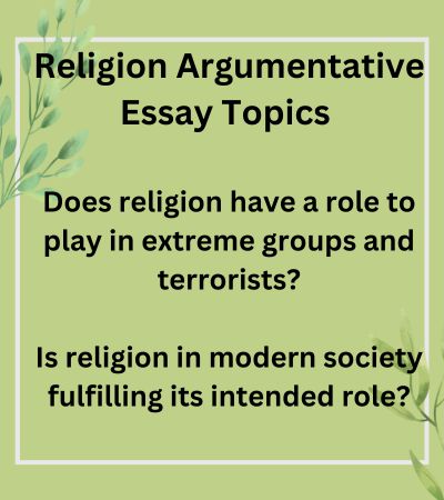 religion argumentative essay topics