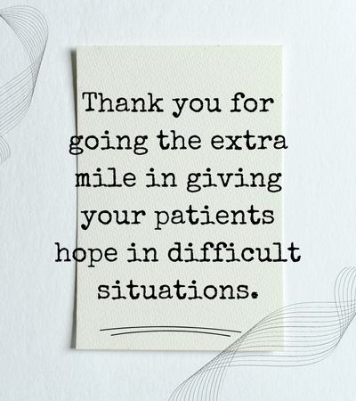 Short Thank You Messages for Doctors