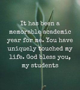 end of year message to students from principal