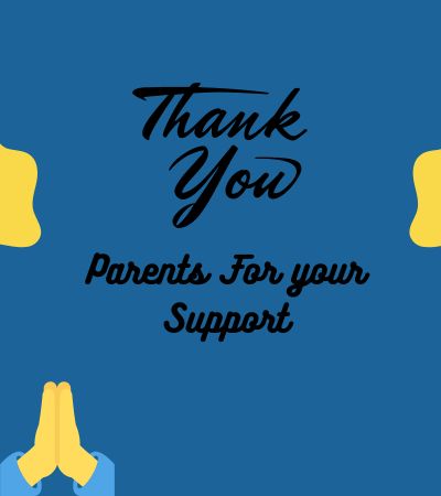 Thank you Messages for parents from school