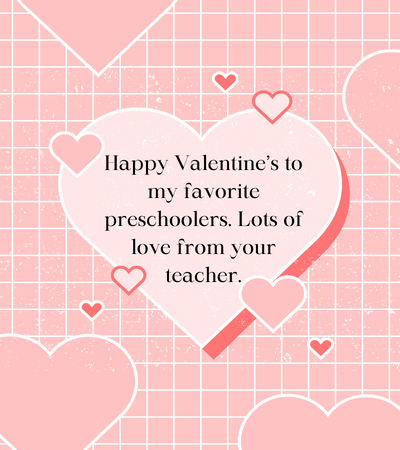 Valentine Messages for Kindergarten