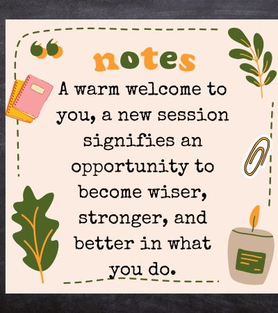 Welcome Back Message for Teachers