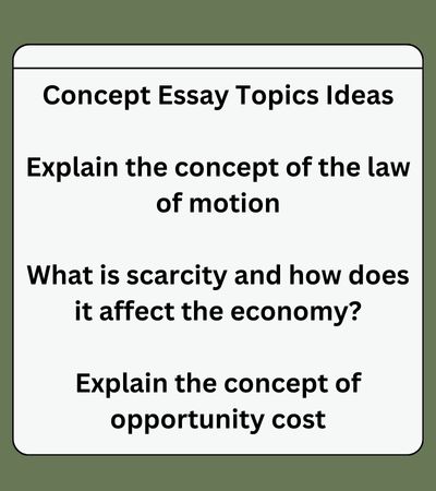 concept essay topics ideas