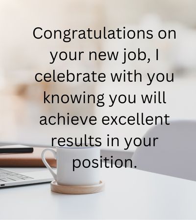 congratulations on new job