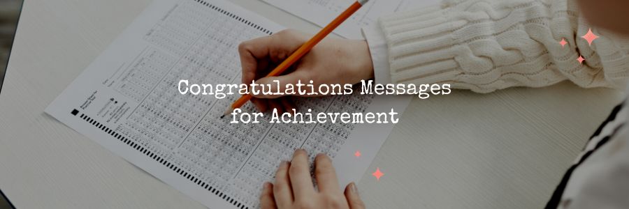 congratulations on your achievement