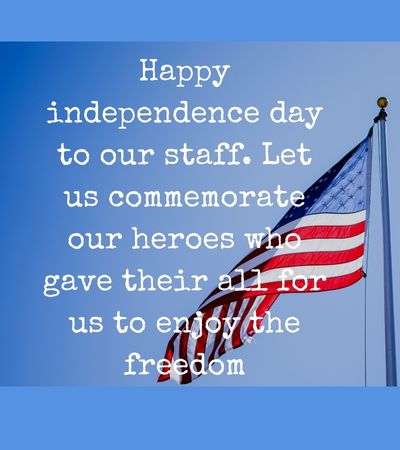 independence day message to employees