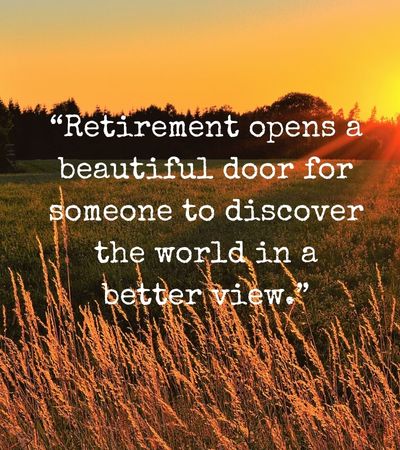 inspirational words for retirement