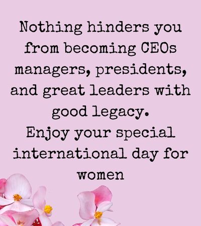 inspiring women's day messages for colleagues