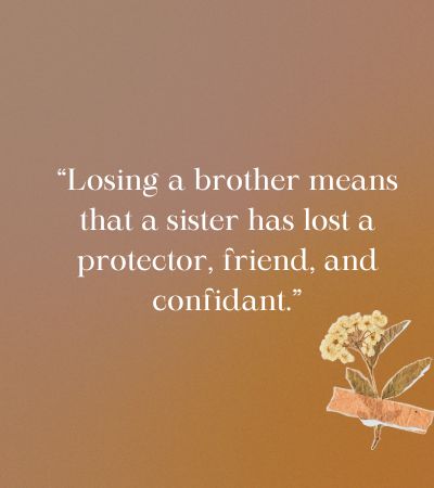 rip brother quotes from sister