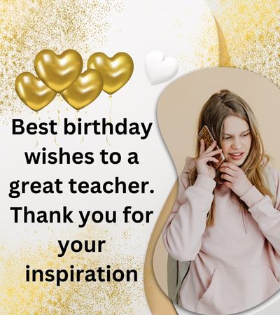 short birthday wishes for teacher female