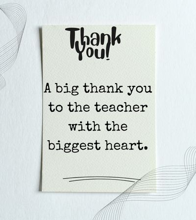 short thank you message for teachers from students