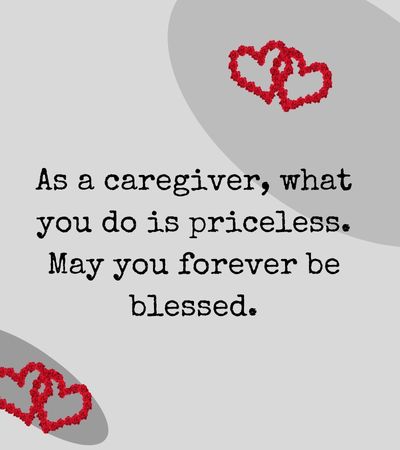 thank you to caregivers