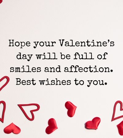 valentine message to students