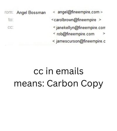 what does cc stand for in a email